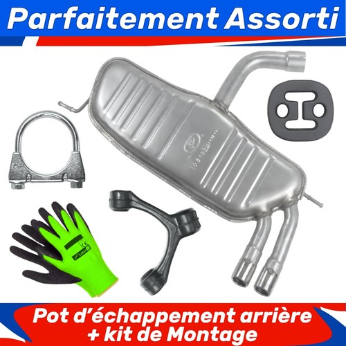 Pot échappement arrière - pot, d’échappement