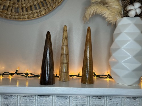 Hand crafted wood turned - 3,