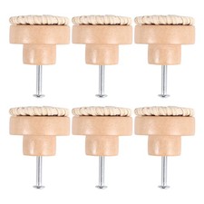 Boho Rotin Commode Boutons