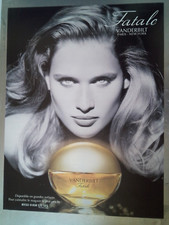 Publicité parfum Fatale de Vanderbilt feuille de magazine
