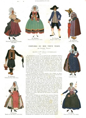 Document ancien costumes - , du