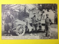 cpa Cachet CONVOIS AUTOMOBILES 410e Section GUERRE 14 VOITURE CAR AMBULANCE WW1