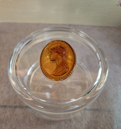 Vintage boite bijoux - boite, ronde