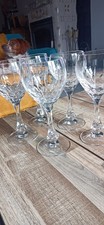 Lot 5 Verres Cristal " Artisanat De Lorraine"
