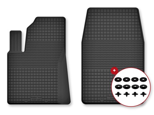 Tapis avant caoutchouc bac