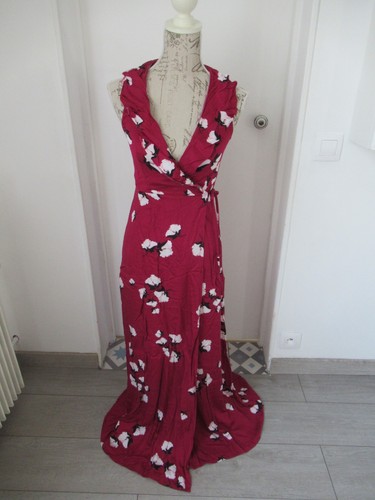 Robe longue portefeuille - , rose