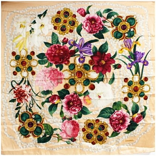 Chanel foulard soie bijoux - foulard,