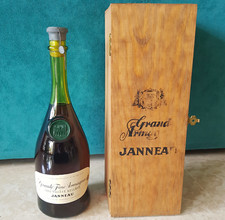 Grande Fine Armagnac Très vieille réserve JANNEAU 75 cl + Coffret bois luxe RARE