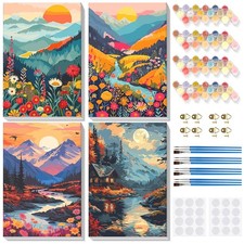 4 Pièces Paysage Peinture
