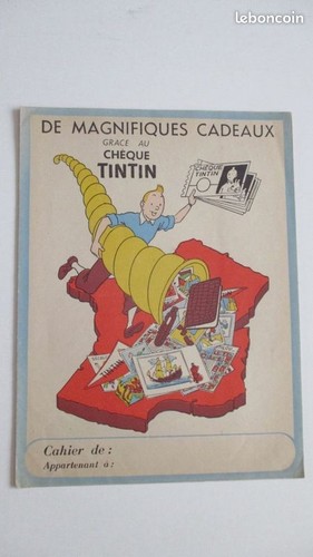 Protège cahier vintage tintin - protège,