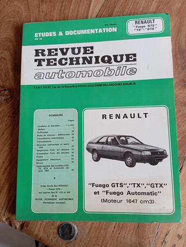 Revue technique automobile - revue,