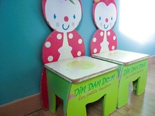 Chaise enfant Coccinelle mobiler bois collection Roumanoff vertbaudet