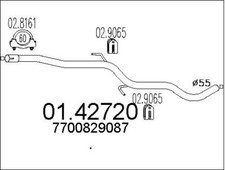 TUYAU D'éCHAPPEMENT RENAULT