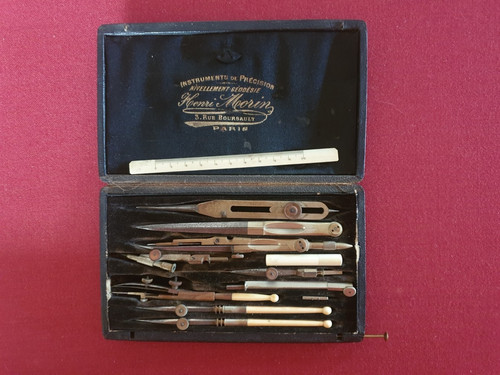 Boîte compas henri morin - boîte,