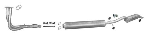 Pot échappement pour - pot, opel