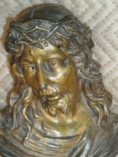H.14,5 cm / Buste Regule Sans Socle /JESUS Souffrant/ND / Signée M.R./560 Gr