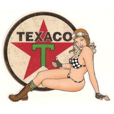 TEXACO left  sticker pin up