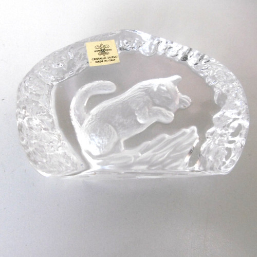 Chat incruste cristal - chat,