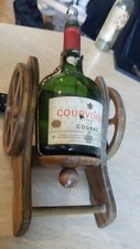 Charriot à Cognac COURVOISIER vintage bouteille vide