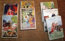 A. Dumas Quarante-Cinq Reine Margot Dame Monsoreau Nelson 1953 jaquettes 7 vol.