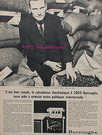 Publicite burroughs machine - machine, a