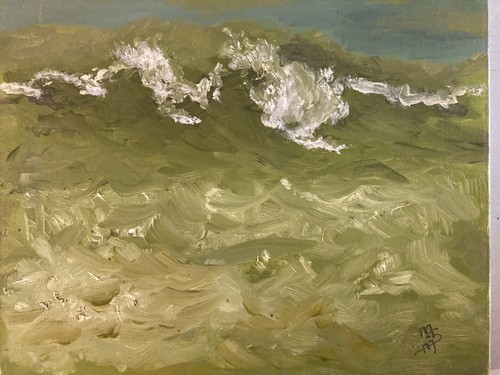 Très belle peinture mer huile - très,