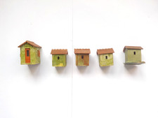 Décor Maquette Faller 5 Batiments Cabane de Ligne Ferroviaire Référence B-140