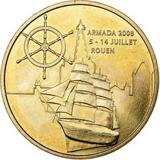 [#1504503] France, Token, Rouen - Armada du siècle voilier, 2008, Copper-nickel 