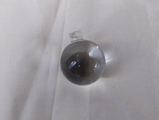 ANCIENNE  BOULE DE LUSTRE  LISSE EN VERRE 