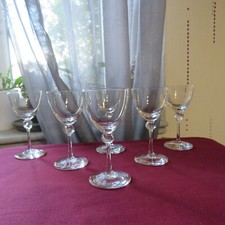 6 verres à porto en cristal de Daum modèle boléro  H 11,5 cm 2