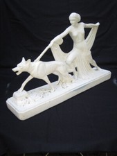 Statuette platre bas - statuette,