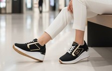 Baskets Femme Noir Lancetti