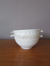 2 Bols Anciens Blancs de Gien