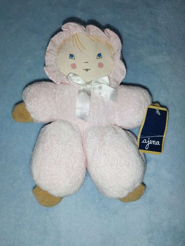 Doudou poupée lutin - lutin, rose