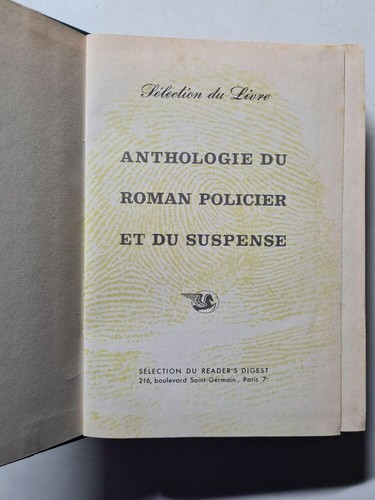 Anthologie roman policier - roman,