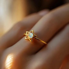 Bague En Opale Étoile Opale