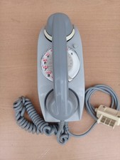 Téléphone fixe vintage mural à cadran CIT Paris fonctionnel