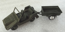 SOLIDO  JEEP MERCEDES MILITAIRE AUTO UNION AVEC REMORQUE