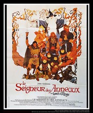 THE LORD OF THE RINGS ? Bakshi Large French Vintage Movie Poster Original 1978