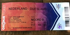Billet de collection Used Ticket Pays-Bas - Allemagne UEFA Nations League