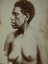 photo CDV Allan Hughan, Nouméa - indigènes de la Nouvelle Calédonie, femme Kanak