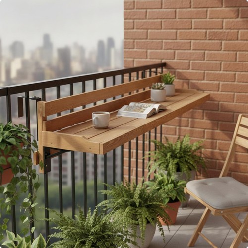 Table balcon suspendue avec - balcon,