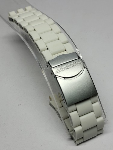 New swatch 19mm white - new,