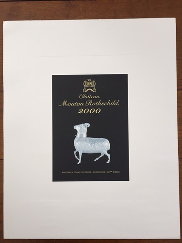 Lithographie mouton rothschild - lithographie,