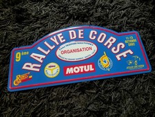 PLAQUE DE RALLYE - 9ème RALLYE DE CORSE - ORGANISATION 2002 SAMBUC RALLYSTORY 