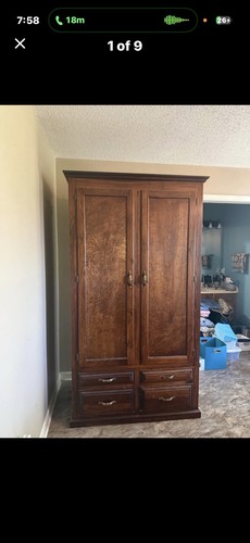 Vintage handmade armoire - handmade,