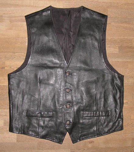 Gilet cuir de nappa - en,