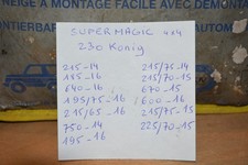 chaine neige camping car KONIG 230 super magic4x4