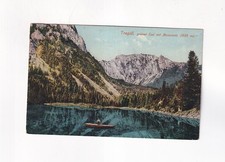 2390) TRAGÖSS - lac vert avec bateau à rames et messneuse - 1925