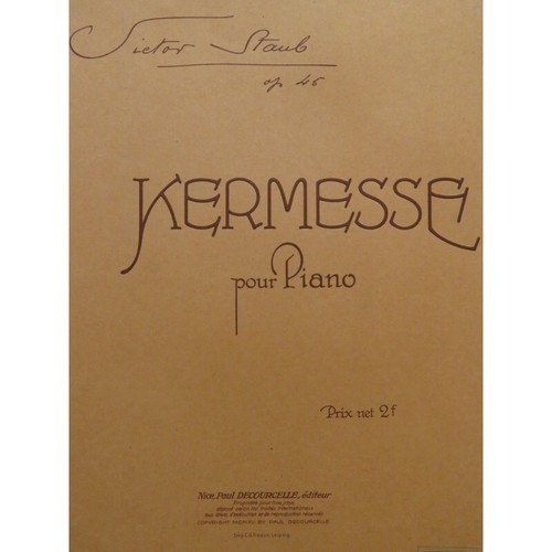 Staub victor kermesse - kermesse, piano